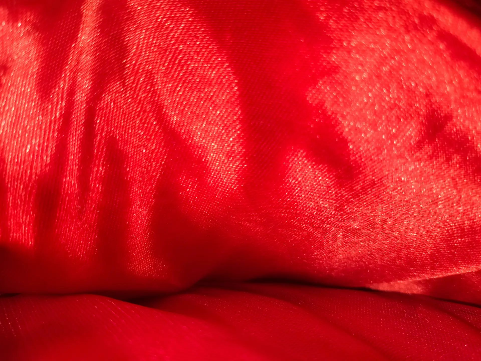 Red silk fabric